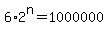 6%2A2%5En=1000000