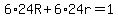 6%2A24R%2B6%2A24r=1