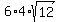 \"6%2A4%2Asqrt%2812%29\"