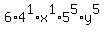 6%2A4%5E1%2Ax%5E1%2A5%5E5%2Ay%5E5