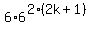 6%2A6%5E%282%2A%282k%2B1%29%29
