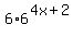 6%2A6%5E%284x%2B2%29