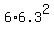 6%2A6.3%5E2