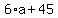 6%2Aa%2B45