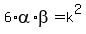 6%2Aalpha%2Abeta+=+k%5E2