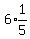 6%2Aexpr%281%2F5%29