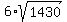 6%2Asqrt%281430%29