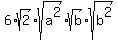 6%2Asqrt%282%29%2Asqrt%28a%5E2%29%2Asqrt%28b%29%2Asqrt%28b%5E2%29