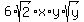 6%2Asqrt%282%29%2Ax%2Ay%2Asqrt%28y%29
