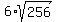 6%2Asqrt%28256%29