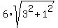 6%2Asqrt%283%5E2+%2B+1%5E2%29