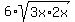 6%2Asqrt%283x%2A2x%29
