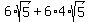 6%2Asqrt%285%29%2B6%2A4%2Asqrt%285%29