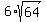 6%2Asqrt%2864%29