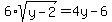 6%2Asqrt%28y-2%29=+4y-6