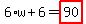 6%2Aw%2B6=highlight_red%28+90+%29