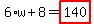 6%2Aw%2B8=highlight_red%28+140+%29