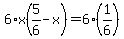 6%2Ax%285%2F6-x%29=6%281%2F6%29