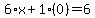 6%2Ax%2B1%2A%280%29=6