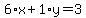 6%2Ax%2B1%2Ay=3