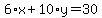6%2Ax%2B10%2Ay=30