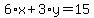 6%2Ax%2B3%2Ay=15