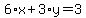 6%2Ax%2B3%2Ay=3