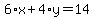 6%2Ax%2B4%2Ay=14