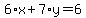 6%2Ax%2B7%2Ay=6