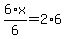 6%2Ax%2F6=2%2A6