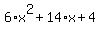 6%2Ax%5E2%2B14%2Ax%2B4