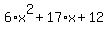 6%2Ax%5E2%2B17%2Ax%2B12