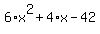 6%2Ax%5E2%2B4%2Ax-42