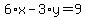 6%2Ax-3%2Ay=9