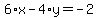6%2Ax-4%2Ay=-2