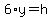 6%2Ay=h