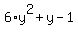 6%2Ay%5E2%2By-1