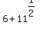 6%2B11%5E%281%2F2%29