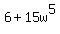 6%2B15w%5E5