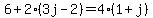 6%2B2%283j-2%29=4%281%2Bj%29