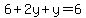 6%2B2y%2By=6