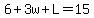 6%2B3w%2BL=15
