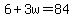 6%2B3w=84