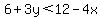 6%2B3y%3C12-4x