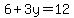 6%2B3y=12