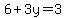 6%2B3y=3