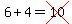 6%2B4=cross%2810%29