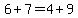 6%2B7=4%2B9