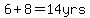 6%2B8=14yrs