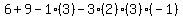 6%2B9-1%283%29-3%282%29%283%29%28-1%29